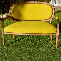 Restauración y tapizado de sillón Luis XV