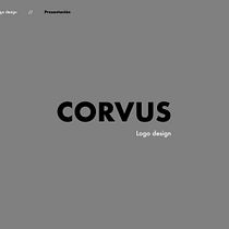 Corvus — logotipo tipográfico minimalista