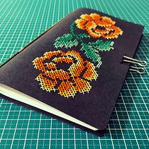 My project in Introduction to Contemporary Cross Stitch course