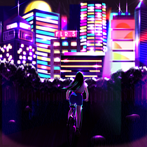 Meu projeto do curso: Ilustração vetorial com efeitos de luz
