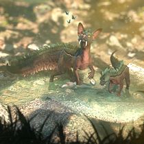 My project in 3D Creature Design with ZBrush and Photoshop course