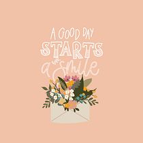 Una buona giornata in lettering