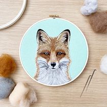 My project in Needle Felting: Paint Portraits with Wool course