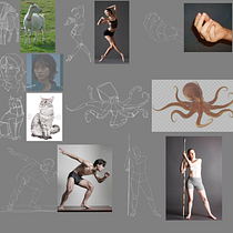Artworks completed for Drawing 101: Introduction to Digital Illustration course