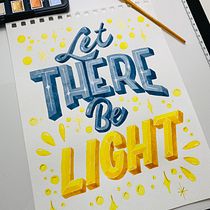 Mi Proyecto del curso: Lettering en acuarela a todo color