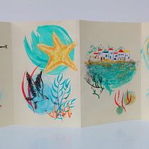 My project in Experimental Illustration with India Ink and Acrylics course