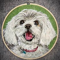 My project in Needle Felting: Paint Portraits with Wool course
