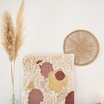 Mon projet du cours : Tissage, broderie et punch needle : création d'un tableau textile