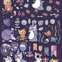 Il mio progetto del corso: Illustrazione di una storia in stile kawaii