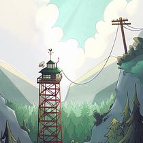 My project in Digital Background Painting for Animation course