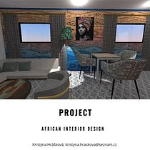 My project in African-Inspired Interior Design: Explore Color and Pattern course
