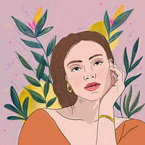 Mi Proyecto del curso: Ilustración de retratos: Adobe Fresco para principiantes