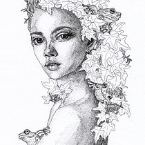 My project in Ink Portraits with Lines and Dots course