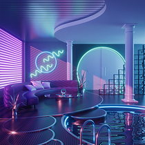 My project in 3D Interior Visualizations: Design Retro Spaces in Cinema 4D course