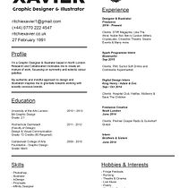 My project in Resumes for Creatives: Craft Your CV and Cover Letter course