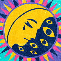 Mi Proyecto del curso: Ilustración vectorial con sello surrealista