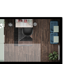 ESTUDIO - DORMITORIO DE VISITA.