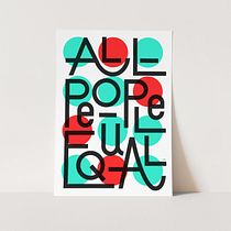 Bold Geometric Typographic Poster