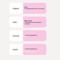 My project for course: Introduction to UX Writing