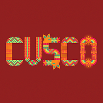 Cusco tipográfico en colores indígenas
