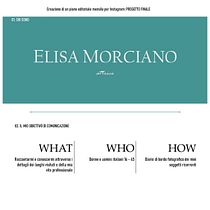 Il mio progetto del corso: Creazione di un piano editoriale mensile per Instagram