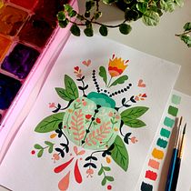 Mi Proyecto del curso: Pintura con gouache: crea ilustraciones poéticas