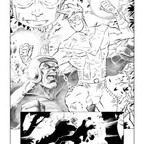Heroic Clash in Inked Panels