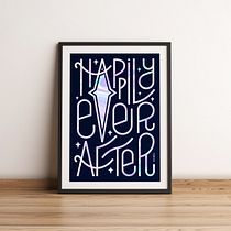 Happily Ever After holographic poster