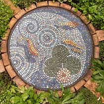 My fish pond garden centrepiece
