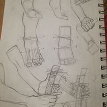 Mi proyecto del curso: Dibujo anatómico de extremidades, manos y pies