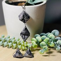 Meu projeto do curso: Criação de joias com técnicas de origami em papel