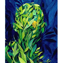 Leafy Hidden Figure in Ink