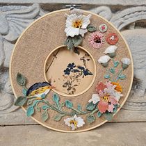 Mi proyecto del curso: Bordado en doble bastidor con puntadas en relieve