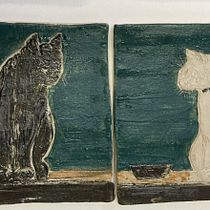 Mein Abschlussprojekt für den Kurs: Verziertechniken für Keramik: Sgraffito und Unterglasur