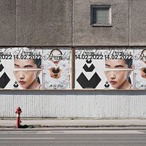 Experimentelle Plakatserie mit Porträts