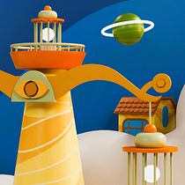 Mon projet du cours : Modélisation d'un monde 3D coloré sur Cinema 4D et Arnold