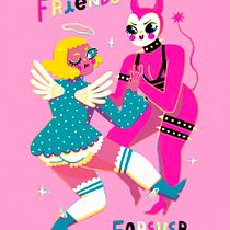 Angel and Devil Pop Duo