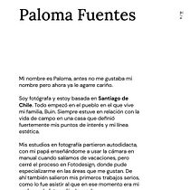 Paloma Fuentes — biografía visual