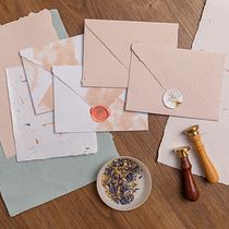 Handmade Seed Paper Envelopes with Seals