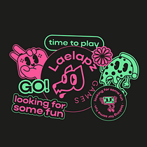 Laelapn Games — visual neon divertida