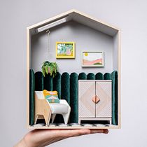 Miniature Cozy Reading Nook Diorama
