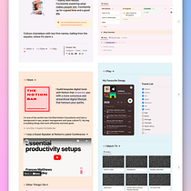 Personal Notion Dashboard mockup