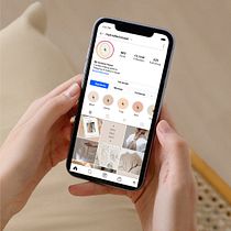 Feed de Instagram neutro para marca de punto