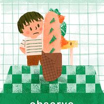 "Beat That Sandwich", my project for course: Illustrated Picturebooks: Create Poetic Vignette Imagery