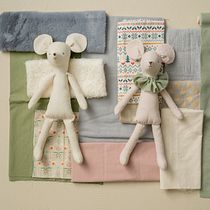 Handmade Fabric Mouse Dolls