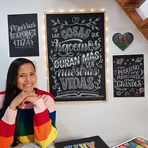 Mi proyecto del curso: Murales de lettering en pizarra