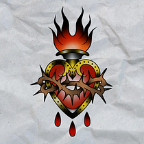 Diseño de tatuajes estilo old school en Procreate