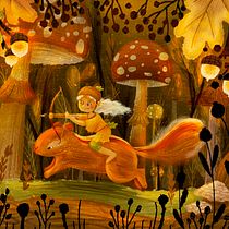 Meu projeto para o curso: Ilustração Infantil com Procreate: Pinte Cenas Mágicas: Thumbelina