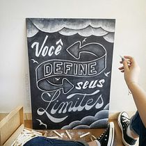 Meu projeto do curso: Lettering com giz para murais