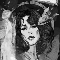 My project for course: Stylish Illustrated Portraits with Mixed Media